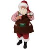 Clayre & Eef 65220 Decoración Papá Noel 16x8x28 cm Rojo