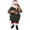 Clayre & Eef 65225 Decoración Papá Noel 16x8x28 cm Verde
