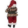Clayre & Eef 65225 Decoración Papá Noel 16x8x28 cm Verde