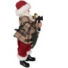 Clayre & Eef 65225 Decoración Papá Noel 16x8x28 cm Verde