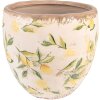 Clayre & Eef 6CE1529L Maceta decorativa Ø 19x19 cm Amarillo