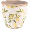 Clayre & Eef 6CE1532L Maceta Limones Amarillo Ø 17x16cm