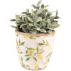 Clayre & Eef 6CE1532L Maceta Limones Amarillo Ø 17x16cm