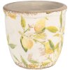 Clayre & Eef 6CE1532M Maceta decorativa Ø 14x13 cm Amarillo