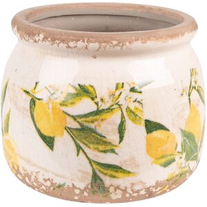 Clayre & Eef 6CE1535S Maceta decorativa Ø 12x9...