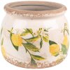 Clayre & Eef 6CE1535S Maceta decorativa Ø 12x9 cm Amarillo