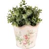 Clayre & Eef 6CE1537L Maceta decorativa Ø 18x17 cm Rosa - Beige