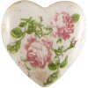 Clayre & Eef 6CE1542M Decoración Corazón 8x8x4 cm Rosa - Beige