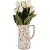 Clayre & Eef 6CE1547 Maceta Decorativa 15x10x19 cm Verde - Beige