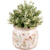 Clayre & Eef 6CE1551M Maceta decorativa Ø 15x13 cm Rosa - Verde