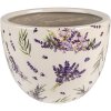 Clayre & Eef 6CE1553M Maceta decorativa Ø 20x15 cm Violeta - Verde