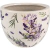 Clayre & Eef 6CE1553S Maceta decorativa Ø 15x11 cm Violeta - Verde