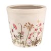 Clayre & Eef 6CE1555M Decoración Maceta Ø 14x13 cm Rosa Beige