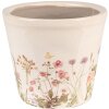 Clayre & Eef 6CE1555S Maceta decorativa Ø 12x10 cm Rosa - Beige