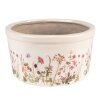 Clayre & Eef 6CE1556L Maceta decorativa Ø 19x10 cm Rosa - Beige