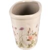 Clayre & Eef 6CE1557L Maceta 27x13x14 cm Rosa Beige Ovalada