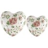 Clayre & Eef 6CE1565L Decoración Corazón 11x11x4 cm Rosa - Beige