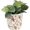 Clayre & Eef 6CE1566S Maceta decorativa Ø 14x13 cm Rosa - Beige