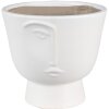 Clayre & Eef 6CE1570L Maceta decorativa Ø 17x15 cm Blanca