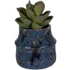 Clayre & Eef 6CE1573S Maceta decorativa Ø 12x11 cm Azul
