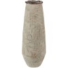 Clayre & Eef 6CE1576L Jarrón decorativo Ø 14x40 cm Verde - Beige
