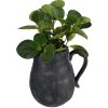 Clayre & Eef 6CE1581L Jarra Decoración Gris 20x16x20 cm Cerámica Aspecto Industrial