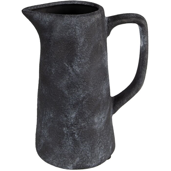 Clayre & Eef 6CE1582L Jarra Decoración 20x13x25 cm Cerámica Gris