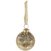 Clayre & Eef 6GL3845 Bola de Navidad Ø 9x10 cm Color Dorado