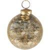 Clayre & Eef 6GL3845 Bola de Navidad Ø 9x10 cm Color Dorado