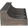 Clayre & Eef 6H1991G Cubertero 41x29x17 cm Gris Rectángulo
