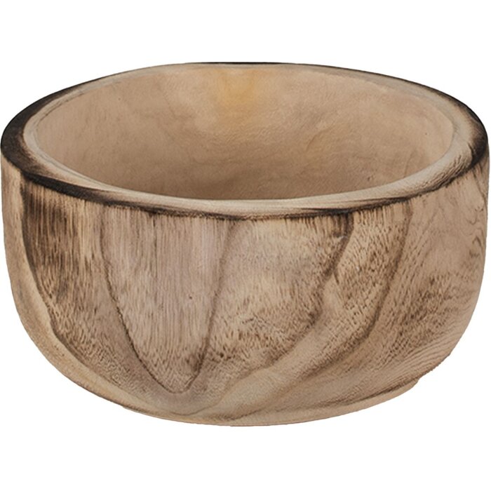 Clayre & Eef 6H2131 Bol Ø 28x13 cm Bol redondo marrón para servir