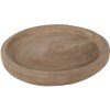 Clayre & Eef 6H2135CH Bol Ø 26x3 cm Bol redondo marrón para servir