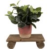Clayre & Eef 6H2203 Jardinera 25x12x8 cm Rectángulo Marrón