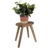 Clayre & Eef 6H2206 Mesa Jardinera 30x16x32 cm Oval Marrón