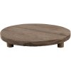 Clayre & Eef 6H2225 Jardinera Ø 33x6 cm Marrón