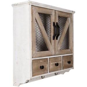 Clayre & Eef 6H2265 Armario 53x15x51 cm Blanco -...