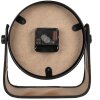 Clayre & Eef 6KL0783 Reloj de sobremesa 23x8x22 cm - 1xAA Negro - Marrón