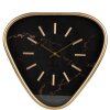 Clayre & Eef 6KL0790 Reloj de Pared 40x6x38 cm - 1xAA Triángulo Marrón