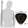 Clayre & Eef 6KL0790 Reloj de Pared 40x6x38 cm - 1xAA Triángulo Marrón
