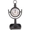 Clayre & Eef 6KL0798 Reloj de sobremesa 15x11x34 cm - 1xAA Negro