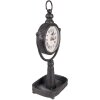 Clayre & Eef 6KL0798 Reloj de sobremesa 15x11x34 cm - 1xAA Negro