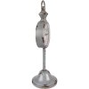 Clayre & Eef 6KL0799 Reloj de sobremesa 12x12x38 cm - 1xAA Gris