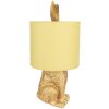 Clayre & Eef 6LMC0013GOY Lámpara de mesa Rabbit Oro Ø20x43cm E27 hasta 60W