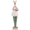 Clayre & Eef 6PR3610 Decoración Conejo 9x7x36 cm Beige - Verde