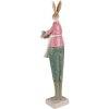 Clayre & Eef 6PR3610 Decoración Conejo 9x7x36 cm Beige - Verde