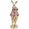 Clayre & Eef 6PR3626 Decoración Conejo 11x10x29 cm Color Dorado