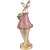 Clayre & Eef 6PR3626 Decoración Conejo 11x10x29 cm Color Dorado