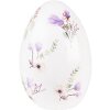 Clayre & Eef 6PR3629 Decoración Huevo 11x11x17 cm Blanco - Morado