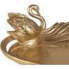 Clayre & Eef 6PR3730 Bol Decorativo con Cisne 25x20x9 cm Color Dorado