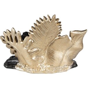 Clayre & Eef 6PR3817 Decoración León 23x13x16 cm Negro - Dorado
